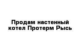 Продам настенный котел Протерм Рысь